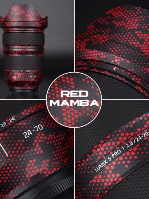 Red Mamba With Leather Texture